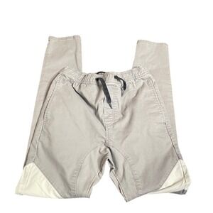 Zanerobe Mens Jogger Pants Grey Cotton Blend Drawstring Waist Casual Size Medium